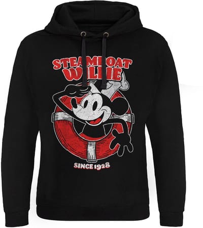 Hybris Hoodie Steamboat Willie Since 1928 Epic Hoodie HY-37-SBW002-H61-12