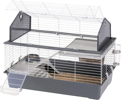 Ferplast Barn 100 - Knaagdierkooi - Grijs - 96 x 57 x 73 cm