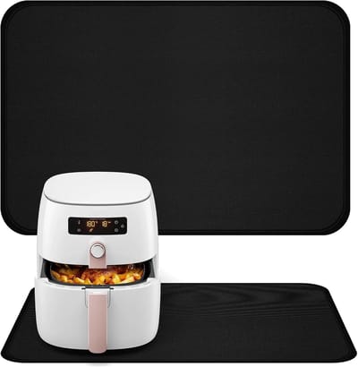 Onderlegger - Hittebestendige mat - Werkblad beschermen - Hittebestendig tot 550°C - 60 x 40 cm - Zwart