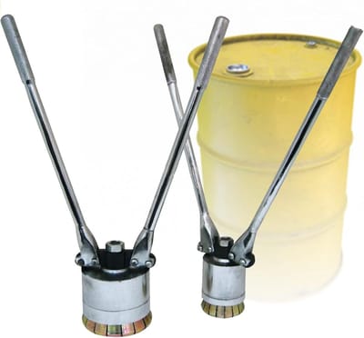 Oliedrum Afsluiter - Krimptang Vat - Vaten Dichtmaken - 16 Geharde Bekken - 200L Vat 35/70mm - Zilver
