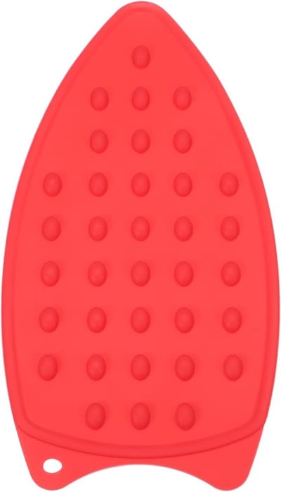 Siliconen Strijkmat - Hittebestendige Onderlegger - Strijkplank Bescherming - Hoge Hittebestendigheid - 26.5 x 14 cm - Rood