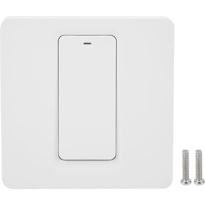 Wand Drukknop Slimme Lichtschakelaar Nul Vuur 1 Groep 600W ABS voor TUYA AC 100?240V voor Zigbee white