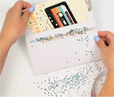 Glitter Envelop - Prank - Grappig - Wie neem jij in de maling?