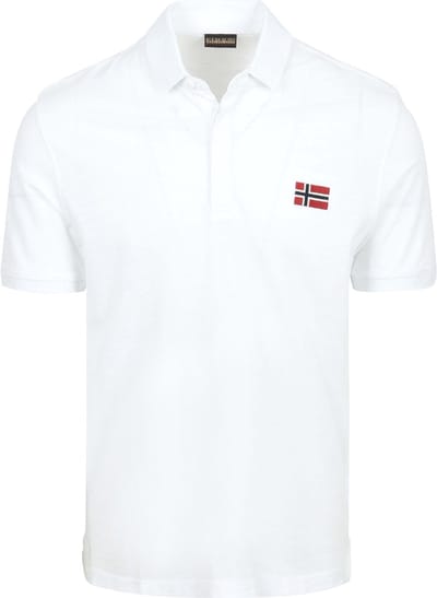 Napapijri Ebea Polo Wit - Maat M - Heren