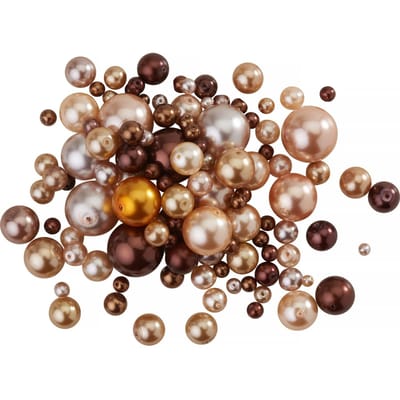 Glazen waskorrel mix, 65g - room/Bruin
