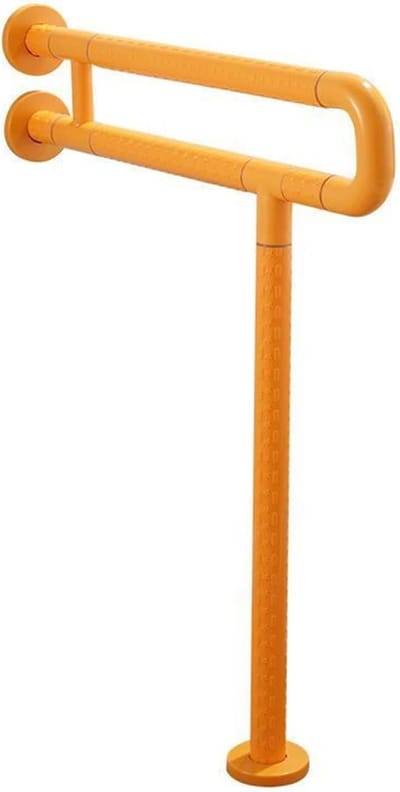 Toiletbeugel Opklapbaar - Badkamer Leuning - Veiligheid Thuis - Ruimtebesparend Ontwerp - 3.5 kg - Geel
