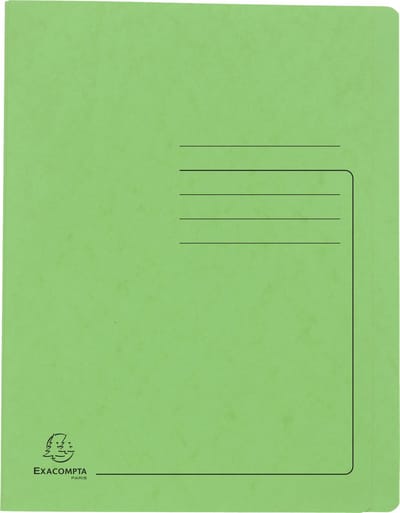 Exacompta 25x Snelhechtmap in glanskarton 355g - A4 - Lindengroen - 39985E