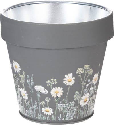 Bloempot met madeliefjesmotief voor een stijlvol interieur, 11 cm, 4 s