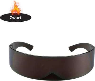 Bovista - Festival Bril - Rave - Space - Techno - Freaky Glasses - Heren - Dames - Zonnebril - Zwart