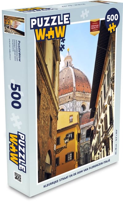 Puzzel Florence - Straat - Kleurrijk - Legpuzzel - Puzzel 500 stukjes