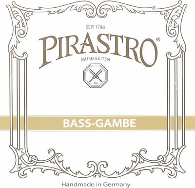 Pirastro P157120 bass (tenor)-gamba string D-1 (14 1/4), gut