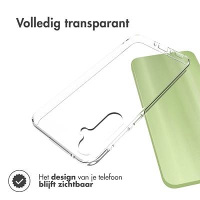Accezz Hoesje - Geschikt voor Samsung Galaxy A35 - Clear Backcover - Transparant