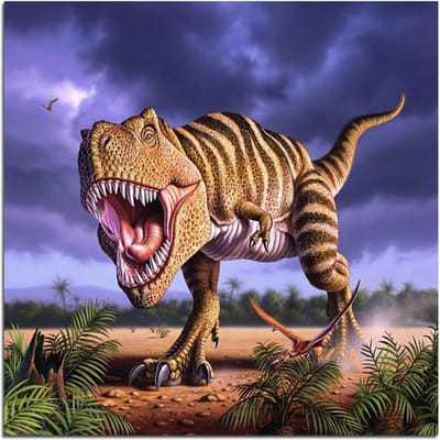 Diamant mosaïque diamant broderie Animal 5D bricolage diamant peinture dinosaure point de croix 30x30CM brown