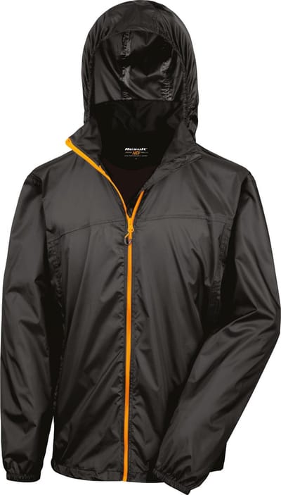 Result Urban HDi Quest Lightweight Stowable Jacket RT189 - Black/Orange - XXL