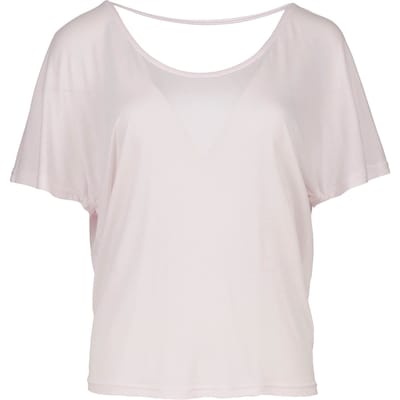 Lichtroze top met drape rug