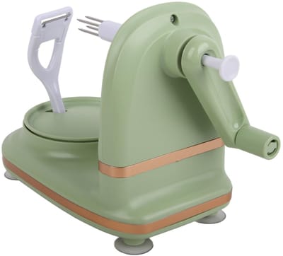 Dailygoods- Appelschiller Handslinger - Roestvrijstalen Appelschiller - Eenvoudige Bediening - Veilig en Efficiënt - Geschikt voor Ronde Appels - Duurzaam PP-Materiaal - Fruitschiller