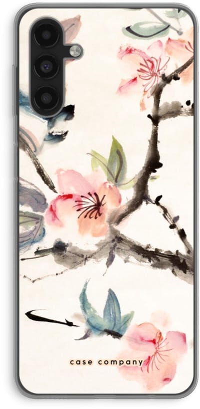 Case Company® - Hoesje geschikt voor Samsung Galaxy A04s hoesje - Japanse bloemen - Soft Cover Telefoonhoesje - Bescherming aan alle Kanten en Schermrand