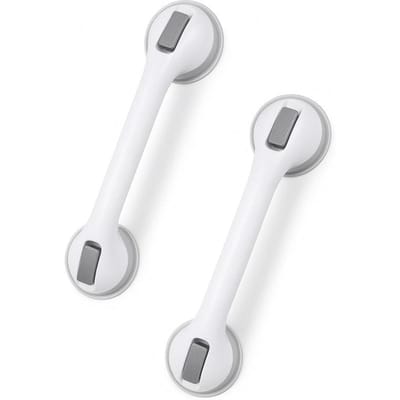 Handgreep met Zuignap - Voor in de Douche - 2 stuks - Douchegreep voor in de Badkamer - Wandbeugel - Extra veilig & sterk model - 40cm - Luft