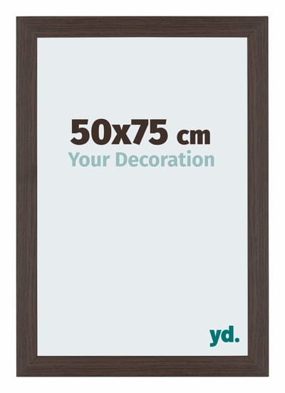 Your Decoration - Puzzellijst 50x75 cm - Eiken Donker - Puzzellijst 500-1000 stukjes - MDF Fotolijst - Mura