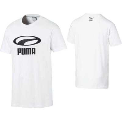 Puma XTG Graphic White Korte Mouw T-shirt Top - Heren