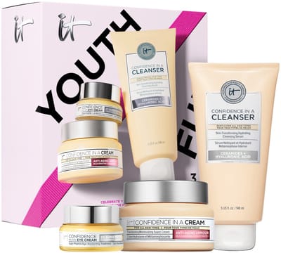 IT Cosmetics Celebrate Youthful Hydration Anti-Aging Set - 3 huidverzorgingsproducten - Inclusief een hydraterende reiniger van 148 ml, een hydraterende crème van 60 ml en een oogcontourbehandeling van 15 ml