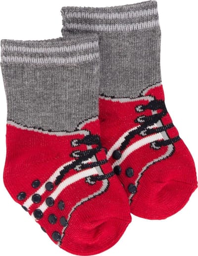 Bonnie Doon - Baby's - Sokken - Sneaker sock (2 paar) - Rood/Strawberry - 0-4 maanden