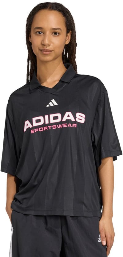 adidas T-shirt damaska Tiro Q4 Poloshirt Zwart - Maat L