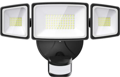 LED Schijnwerper met Bewegingsmelder voor Buiten - 55W, 5000 Lumen, Flexibele Hoeken, IP65 Waterdicht