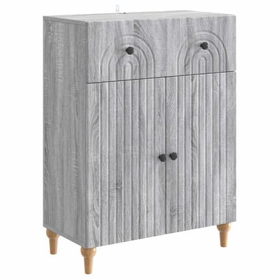 vidaXL - Dressoir - Grijs - sonoma - 66 - x - 34,5 - x - 90 - cm - Bewerkt - hout