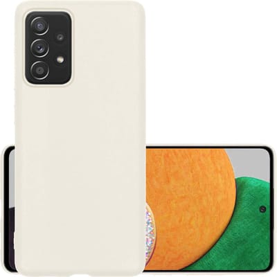 Hoesje - Geschikt voor Samsung Galaxy A52s 5G - Sterk & Shockproof - Hoes Cover - Siliconen Case - Wit
