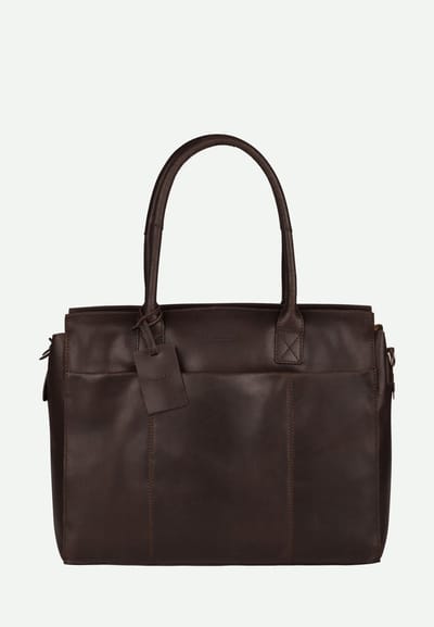 Burkely Fundamentals Vintage Doris Laptopbag 15.6'' - Laptoptas - Volwassenen - Bruin