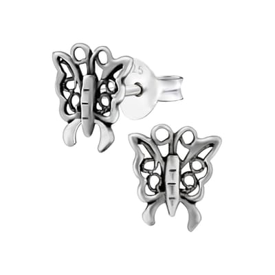 WeLoveSilver - Zilveren oorstekers - Opengewerkte vlinder - 925 zilver