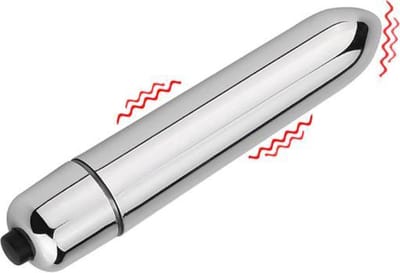 Mini-Vibrator - Dildo - Waterdicht- G-Spot - Zilver