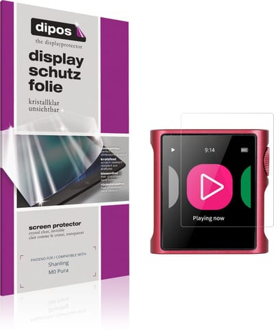 dipos – 4x Beschermfolie geschikt voor Shanling M0 Pura | Krasbestendige & heldere Screenprotector Ultra-Thin