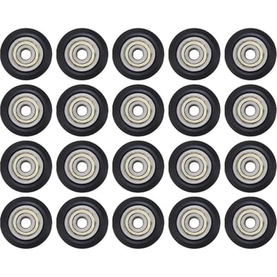6 stuks 3D-printeronderdelen POM-poeliewiel 625zz spanroltandwiel passief rond wiel compatibel met Creality Ender 3 CR 20PCS