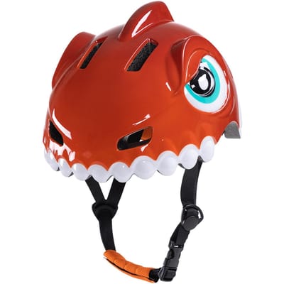 Wozinsky Children's bicycle helmet dinosaur motif 52-56 cm - red