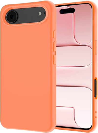 Hoesje - Geschikt voor Apple iPhone Air - Sterk & Shockproof - Hoes Cover - Siliconen Case - Perzik