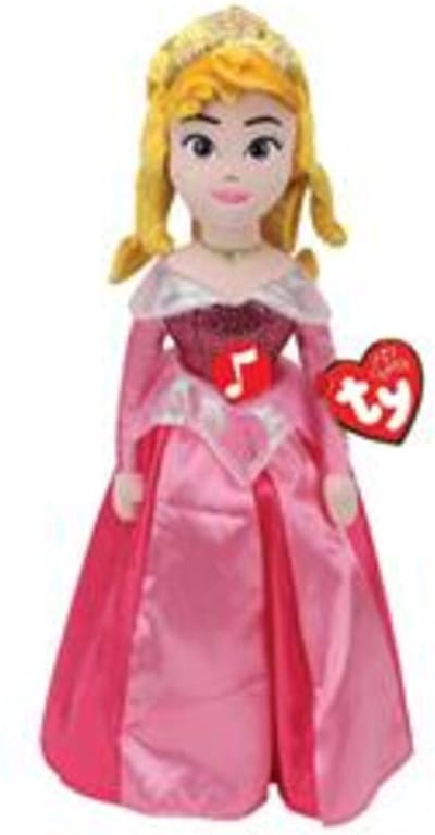 Ty Disney Princess Aurora knuffel - Zachte roze vacht - Ideaal cadeau