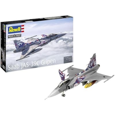 Revell Modelbouwpakket Vliegtuigen - 03776 Saab JAS-39C Gripen - Zweeds Gevechtsvliegtuig - Straaljager Plastic - 1:72 - Modelbouw