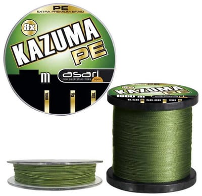 Asari Kazuma 8x Gevlochten Vislijn 150 M Groen 0.100 mm