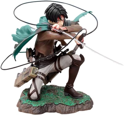 Dailygoods- Beeldje Levi Ackerman - Anime-figuur - Decoratie - Verzamelobject - Cadeau voor fans - Gedetailleerd ontwerp - Animefiguur