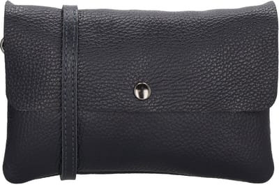 Charm London Anna Schoudertas - 100% Leer - Leren Tas - Donker navy