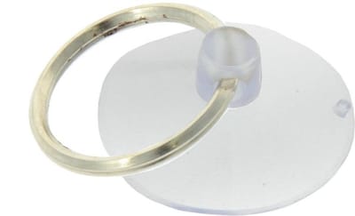 Zuignap 25mm met ring - 2 stuks