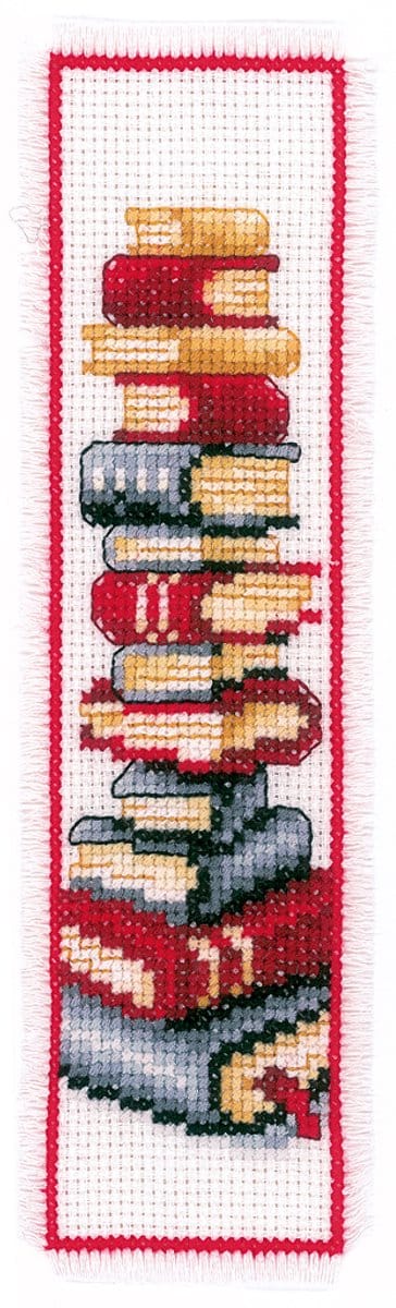 Vervaco - Bladwijzer kit - Boekentoren - PN-0011280 - Borduren - Borduurpakket - Borduurpakket volwassenen - Borduurpakket kind