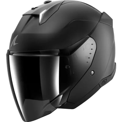 Shark Skwal i3 Jet Dark Shadow Mat Zwart KMA Jethelm - Helm