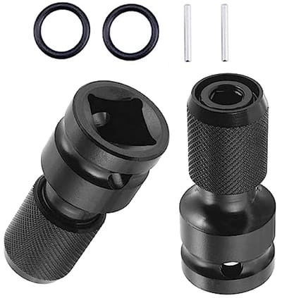 Dopadapterset 1/2 inch naar 1/4 inch - Flexibele adapter voor slagratelsleutels en schroevendraaiers