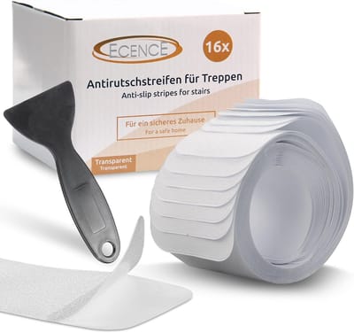 Anti-slip trapmatten - Zelfklevende matten voor trap - Transparante strips - Voorkomt uitglijden - 60cm/236inch