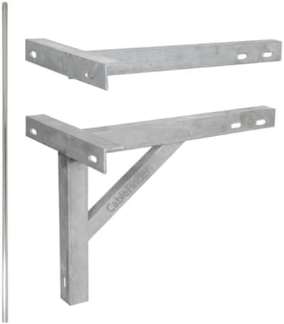 TV Luchtpaal - Mast Installatie Kit - Signaal Versterking - Verzinkt Staal - 2.44 Meter