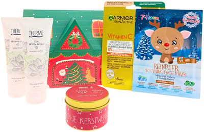 Therme Kerst Cadeauset Zen White Lotus – 5-delig – Shower + Hand Balm + 2x Masker + Kaars – Cadeau voor haar