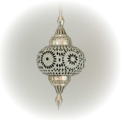 LM-Collection Roya pompoen Hanglamp - Ø25x50cm - E27 - Zwart/Wit - Glas/Metaal - hanglampen eetkamer, hanglamp zwart, hanglampen woonkamer, hanglamp slaapkamer, hanglamp kinderkamer, hanglamp rotan, hanglamp hout, hanglamp industrieel